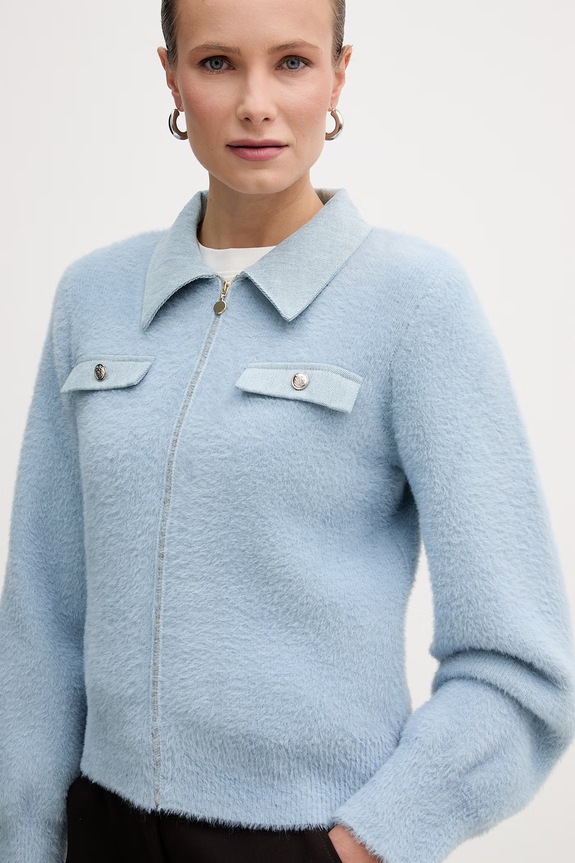 Πλεκτή ζακέτα Morgan μπλε MDOMO