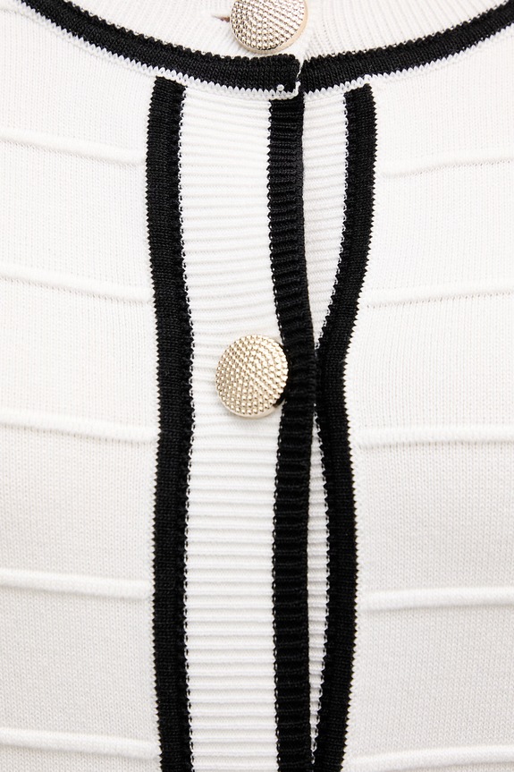 Πλεκτή ζακέτα Morgan MLIO λευκό