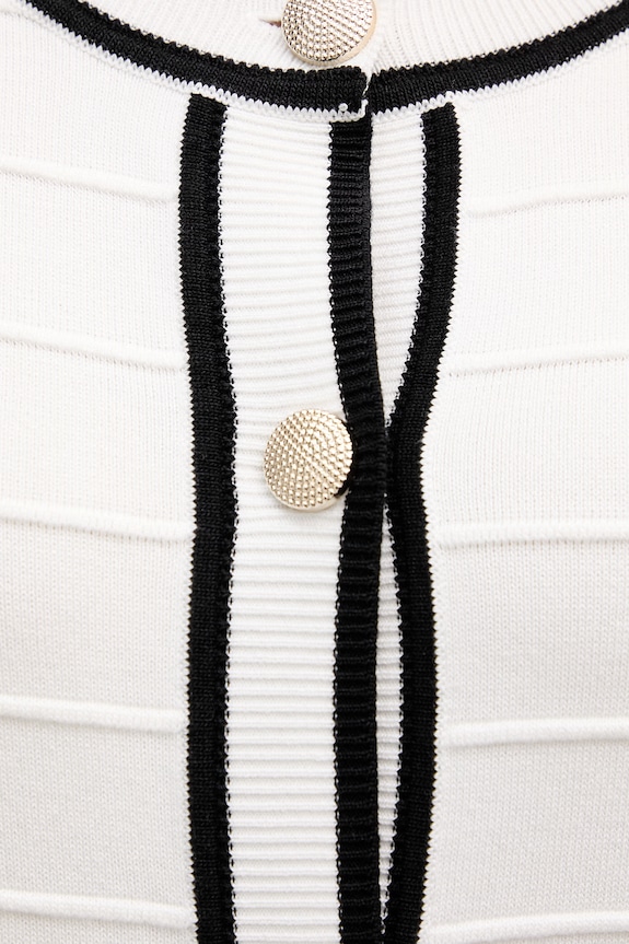 Πλεκτή ζακέτα Morgan MLIO λευκό