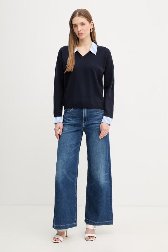 Morgan sweter MRAYI granatowy SS26