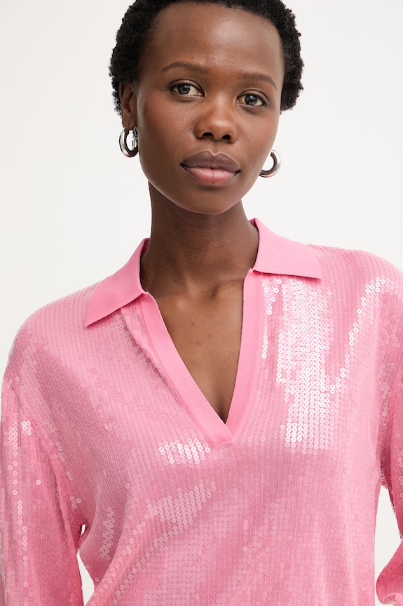 Liu Jo camicetta da donna in viscosa rosa WA6218.MA68R