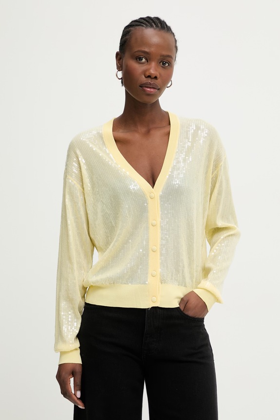 Liu Jo cardigan pentru femei galben WA6530.MA68R