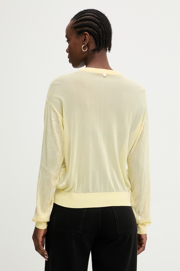 Îmbrăcăminte Liu Jo cardigan pentru femei WA6530.MA68R galben