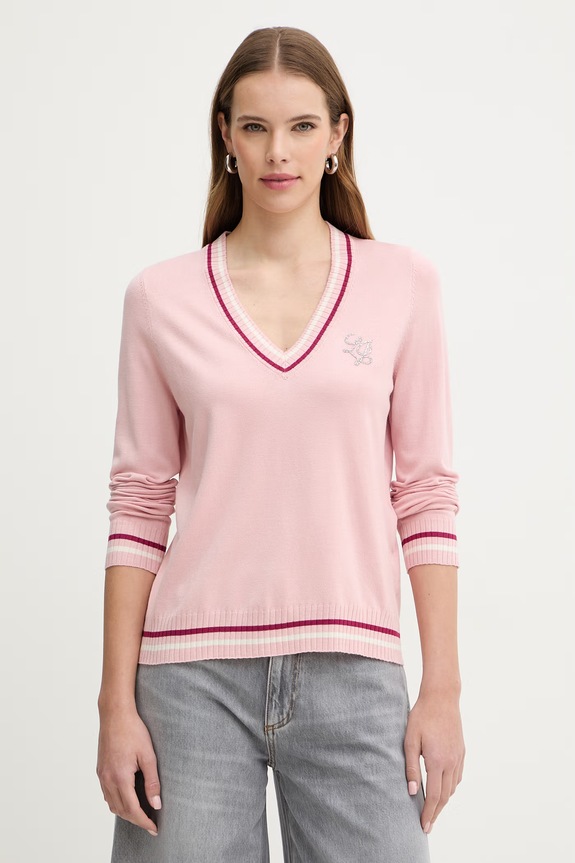 Liu Jo pulover femeiesc subtiri roz TA6068.MS49I