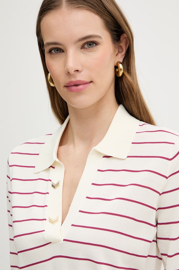 Liu Jo tricou polo bej TA6215.MS55N