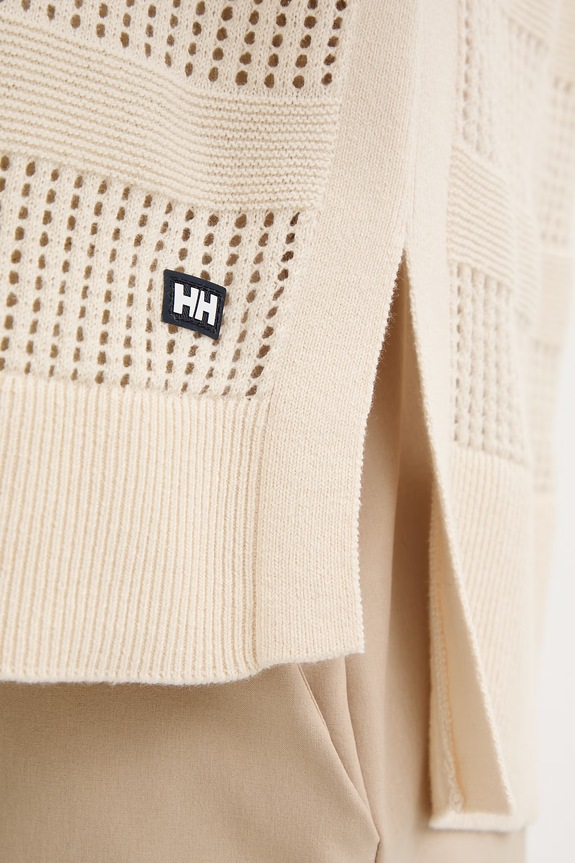 Helly Hansen sweter damski bawełniany SALT 54565 beżowy