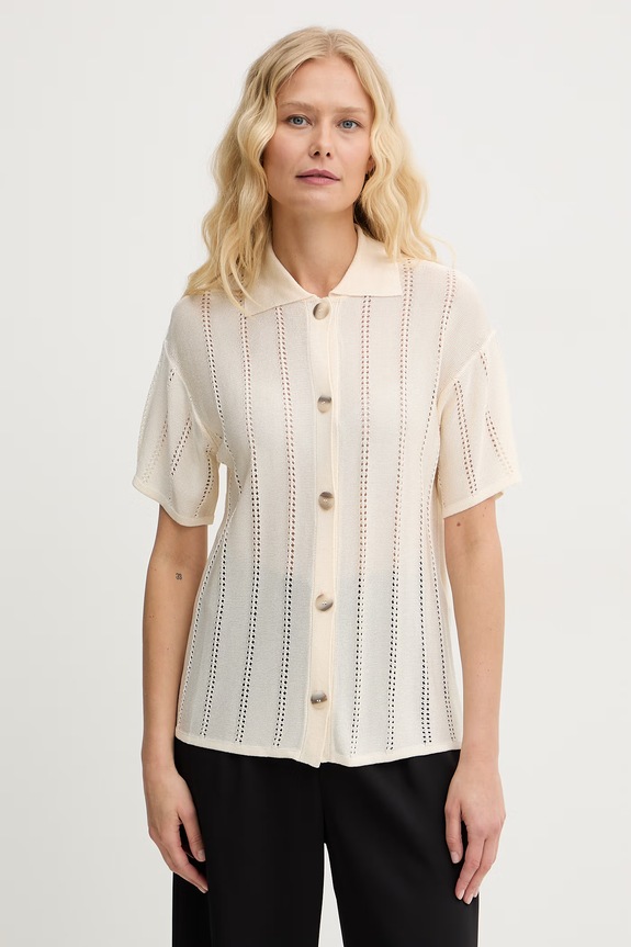 Marella cardigan pentru femei, din vâscoză MLMBAMBINA bej 2613341025200