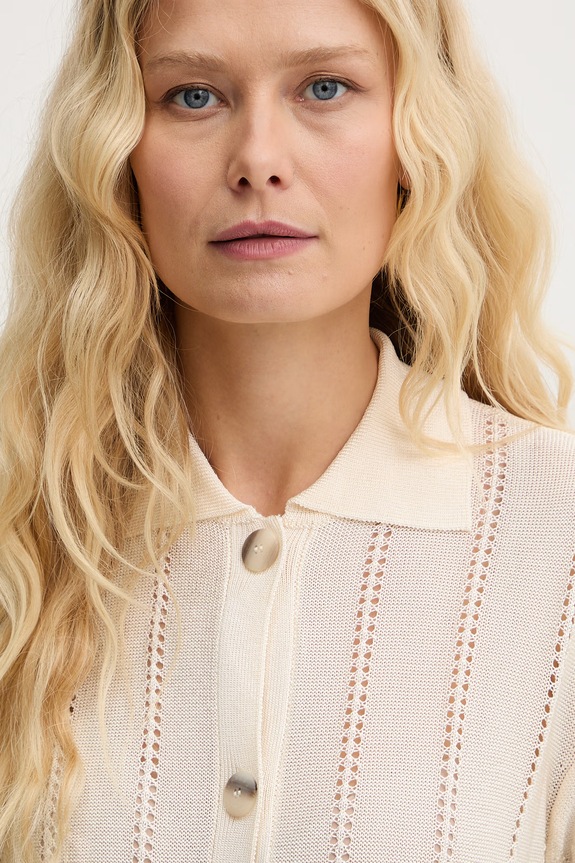 Marella cardigan pentru femei, din vâscoză MLMBAMBINA bej 2613341025200