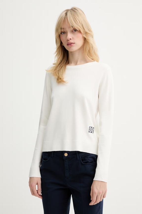 Marella pulover Emme by Marella subtiri bej 2615361171200