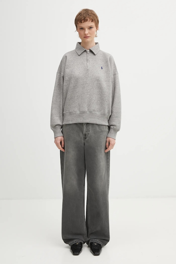 Mikina Polo Ralph Lauren ARCTIC FLEECE 211B18685004 sivá