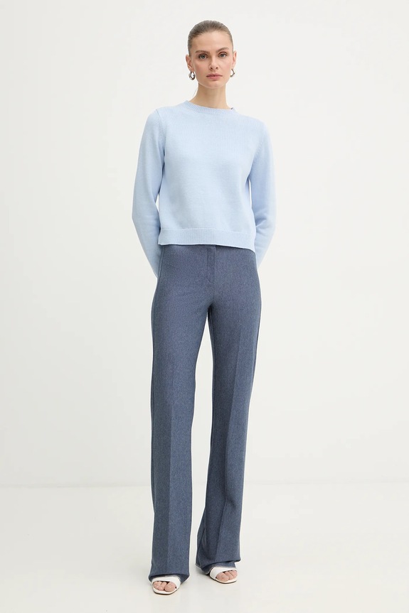 IBlues sweter z dodatkiem wełny LIRICA 2617361041200 niebieski SS26