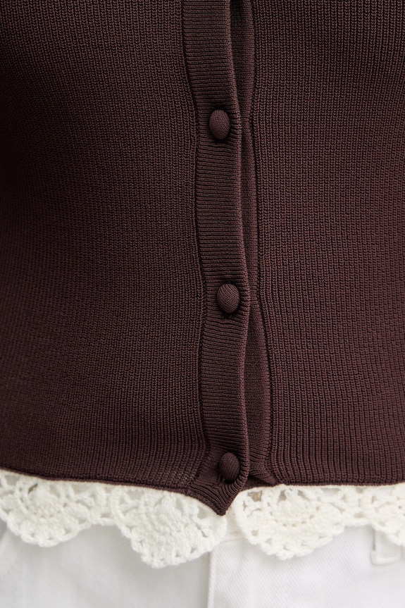 Marella cardigan pentru femei, cu vâscoză FARNETO 2613341022200 maro