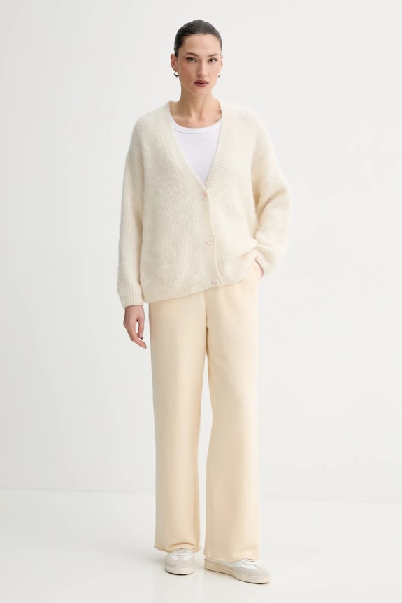 Ζακέτα με προσθήκη μαλλιού American Vintage EAST19P μπεζ SS26