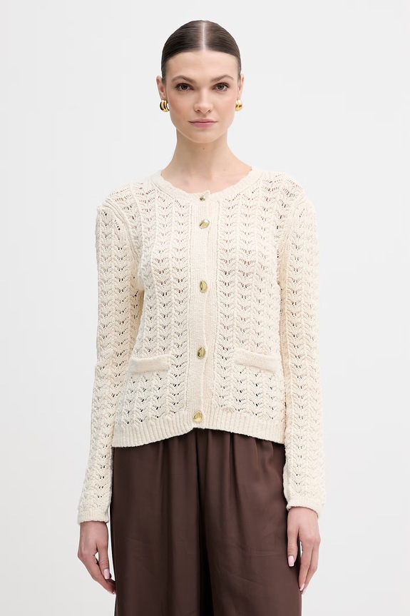Forte Forte kardigan pozostałe beżowy 14662.my.knit