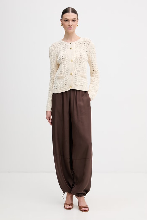 Forte Forte kardigan 14662.my.knit beżowy SS26