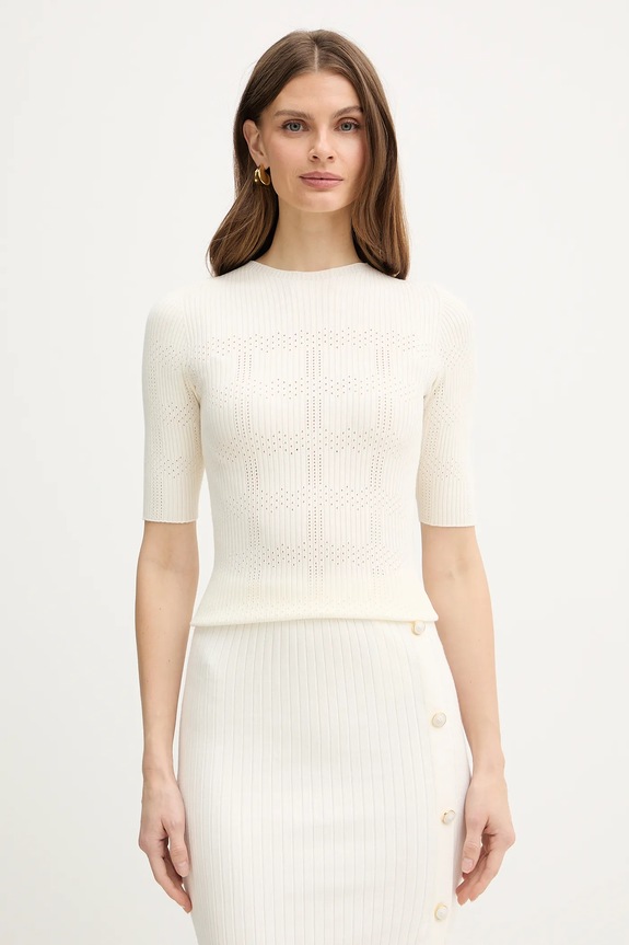 Twinset maglione medio spessore beige 261TP3402