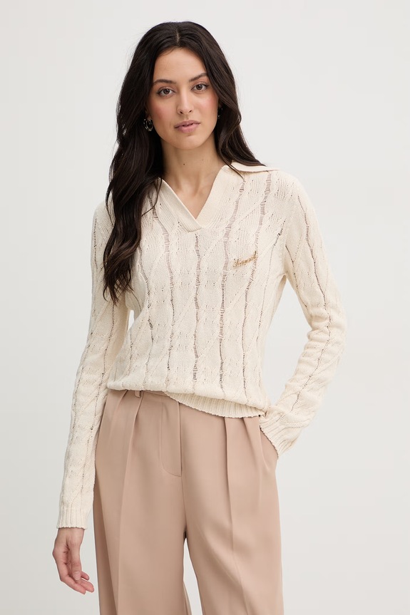 Twinset sweter damski beżowy 261TP3490