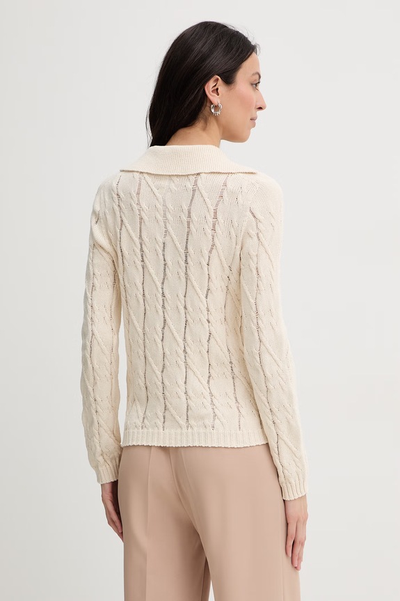 Odzież Twinset sweter damski 261TP3490 beżowy