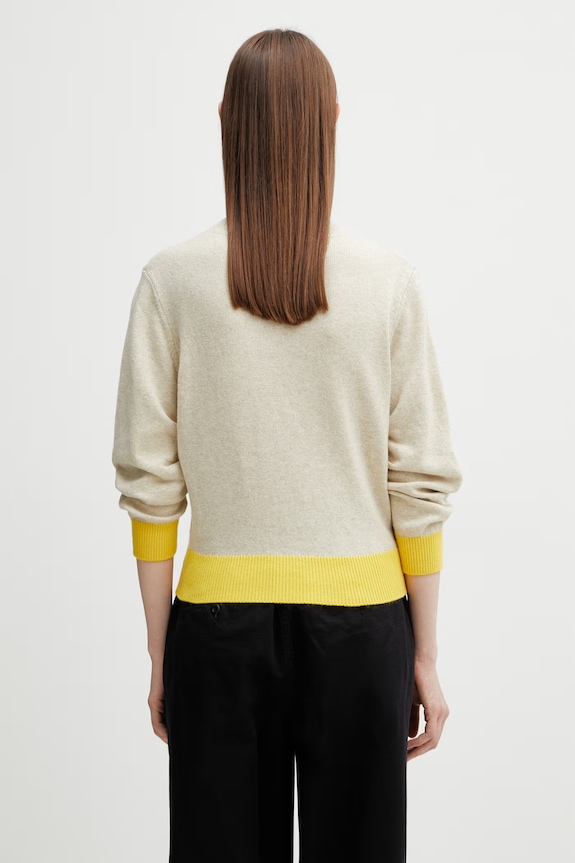 Odzież Axel Arigato Rina Gathered Sweater sweter z dodatkiem wełny damski A3704002 beżowy