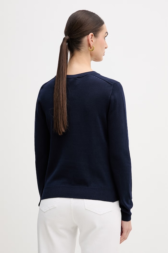 Îmbrăcăminte Lacoste pulover de bumbac AF3964 bleumarin