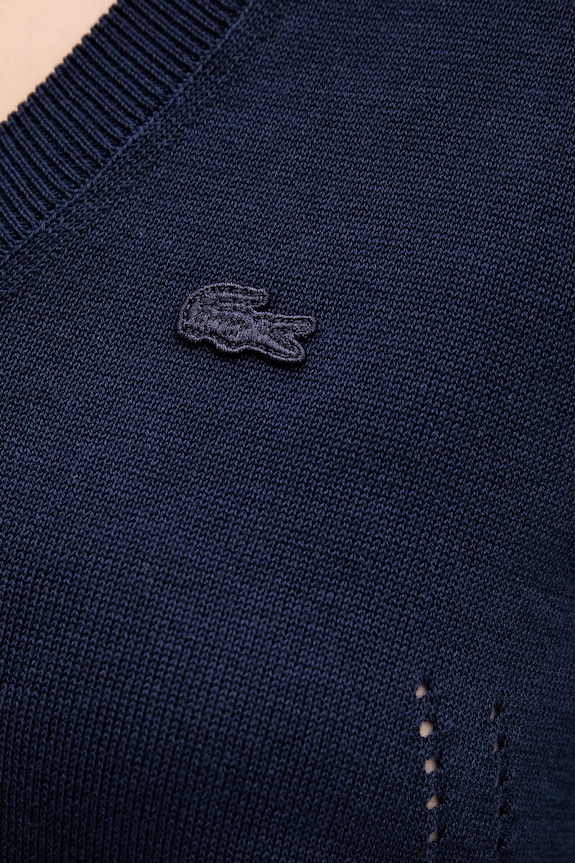 Lacoste pulover de bumbac AF3964 bleumarin