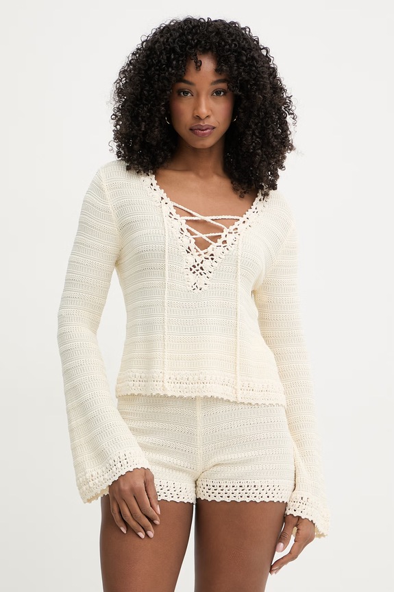Twinset sweter damski beżowy 261TT3062