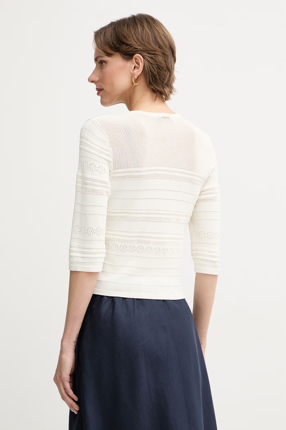 Îmbrăcăminte Twinset pulover pentru femei, cu vâscoză 261TT3292 bej