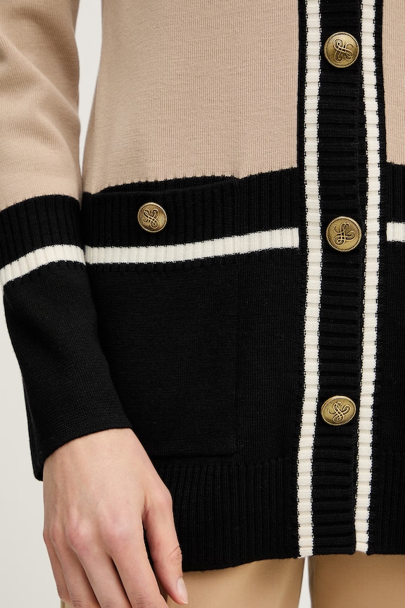 Luisa Spagnoli cardigan din lână Marinetta 100291 bej