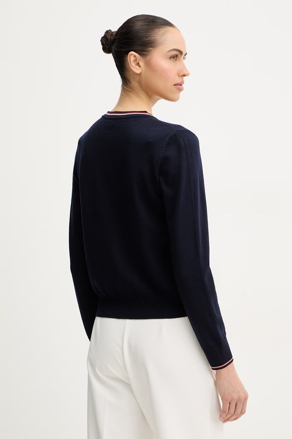 Îmbrăcăminte Luisa Spagnoli cardigan din lână Martorana 100293 bleumarin