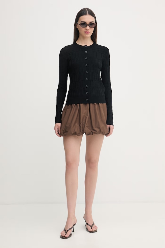 Sisley kardigan za žene s viskozom 16R2L5017 crna SS26