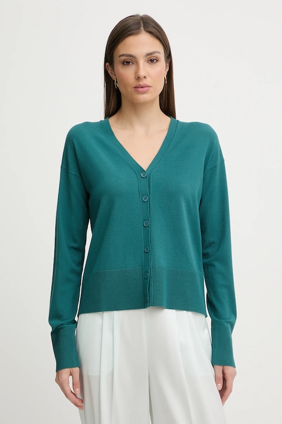 Sisley cardigan fixat turcoaz 17Q3L603J