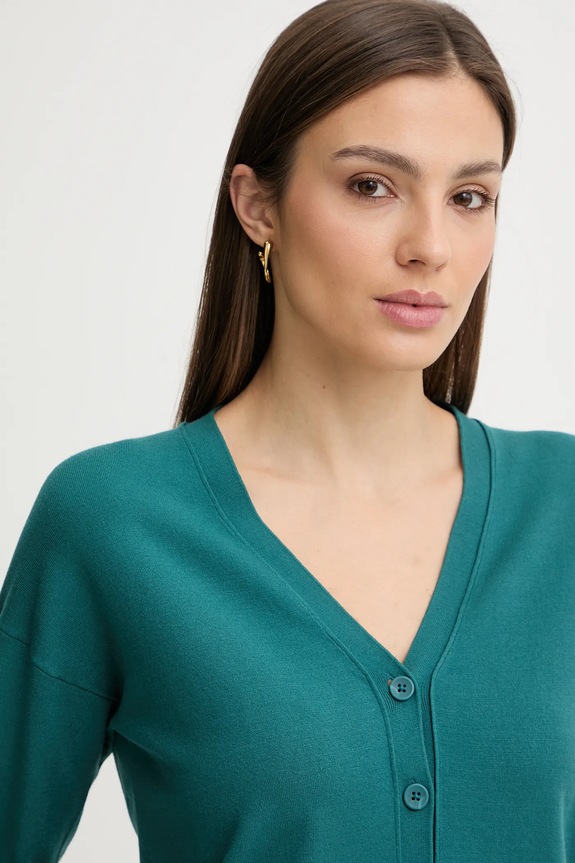 Sisley cardigan turcoaz 17Q3L603J