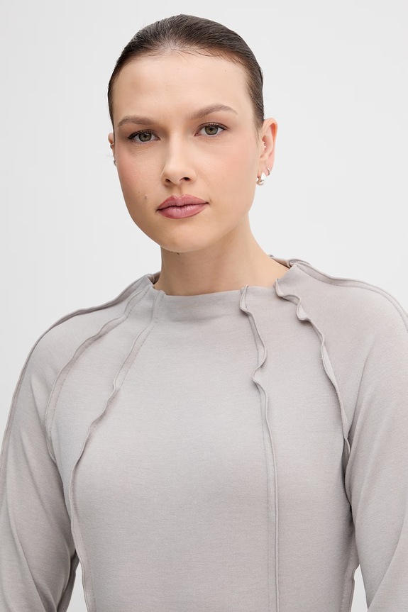 Sisley longsleeve damskie szary 3XEPL108K