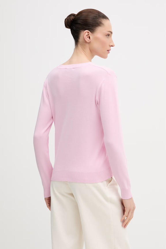 Odzież United Colors of Benetton sweter bawełniany 1C19D10FV różowy