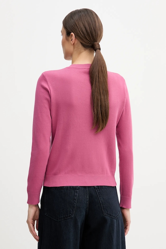 Odzież United Colors of Benetton sweter bawełniany 1C19D10FV różowy