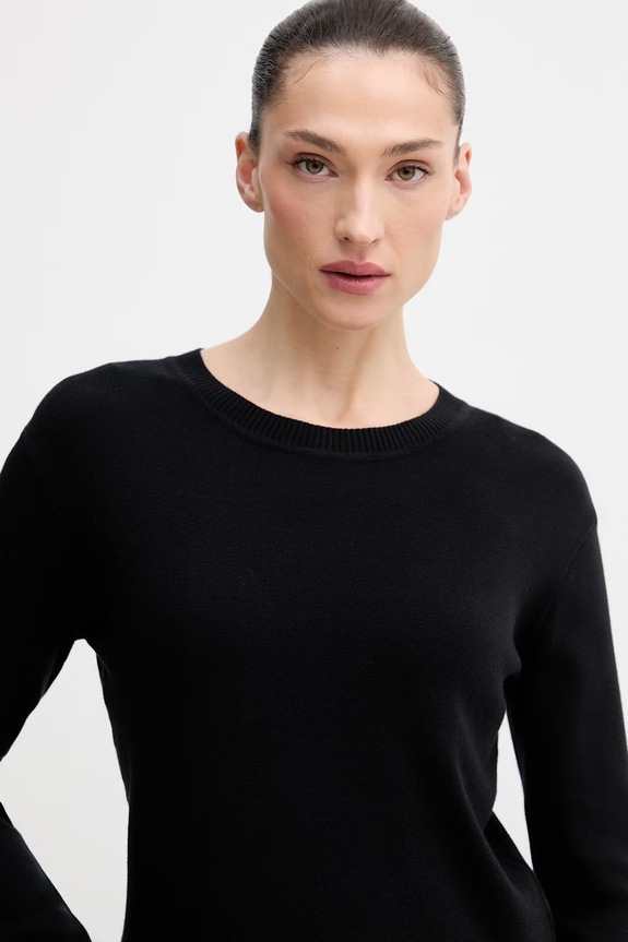 United Colors of Benetton sweter bawełniany czarny 1C19D10FV