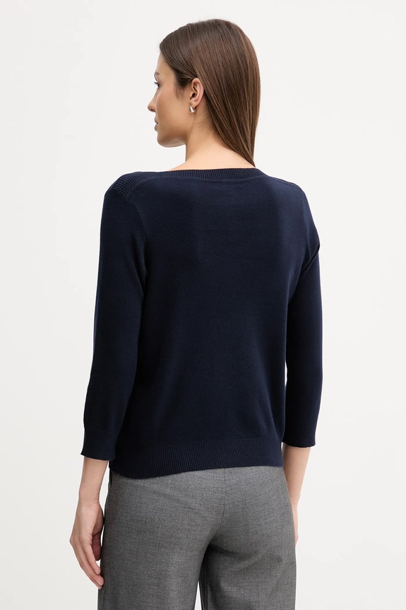 Îmbrăcăminte United Colors of Benetton pulover damă de bumbac 1C19D10G1 bleumarin
