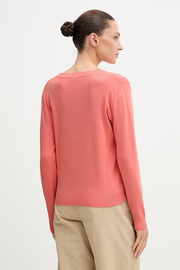 Odzież United Colors of Benetton sweter damski bawełniany 1C19D403N pomarańczowy