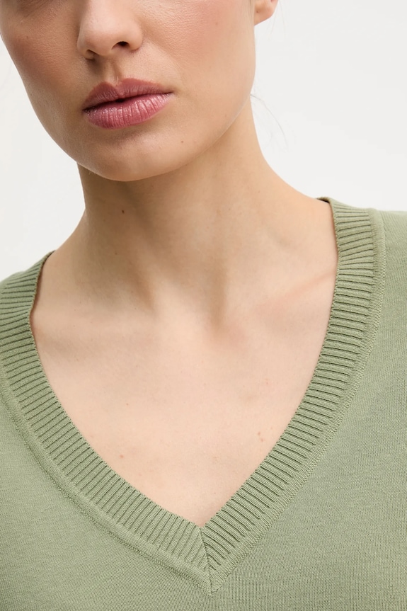 United Colors of Benetton pulover de bumbac 1C19D403N verde