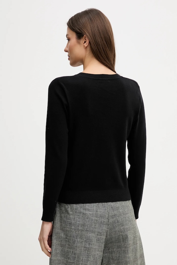Îmbrăcăminte United Colors of Benetton pulover de bumbac 1C19D403N negru
