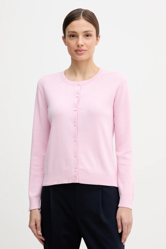 United Colors of Benetton ζακέτα γυναικεία βαμβακεία ροζ 1C19D502P