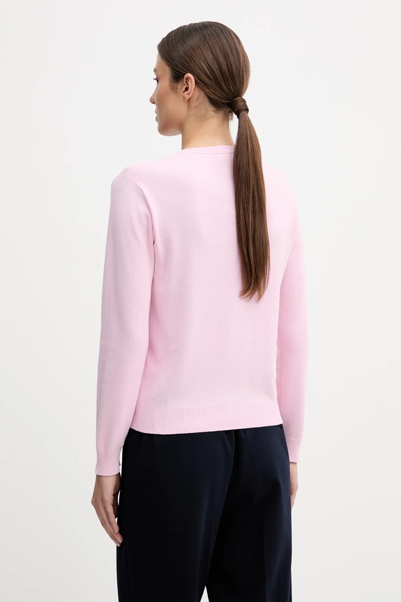 Ρούχα United Colors of Benetton ζακέτα γυναικεία βαμβακεία 1C19D502P ροζ