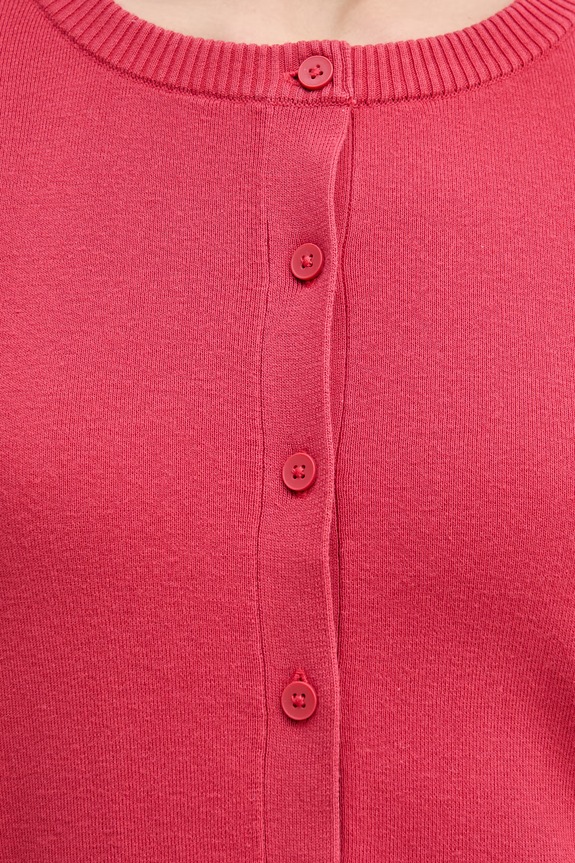 United Colors of Benetton cardigan de damă din bumbac 1C19D502P rosu