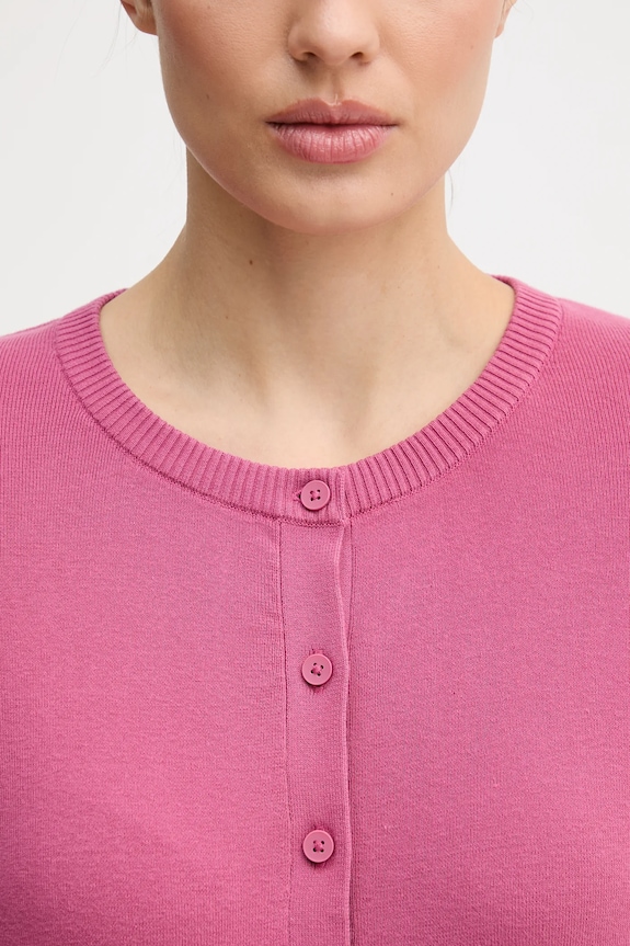 United Colors of Benetton cardigan de damă de bumbac 1C19D502P violet