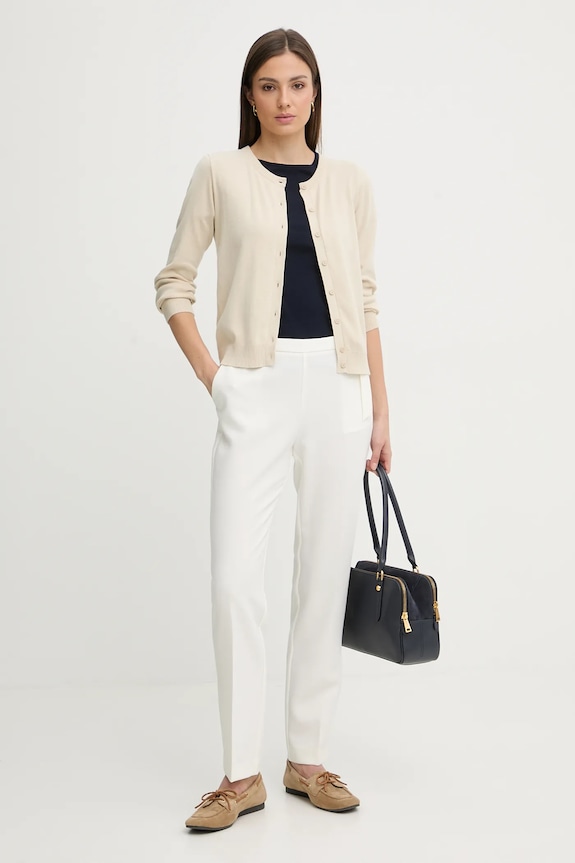 United Colors of Benetton kardigan damski bawełniany 1C19D502P beżowy SS26