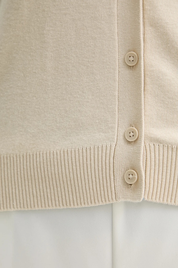United Colors of Benetton kardigan damski bawełniany 1C19D502P beżowy