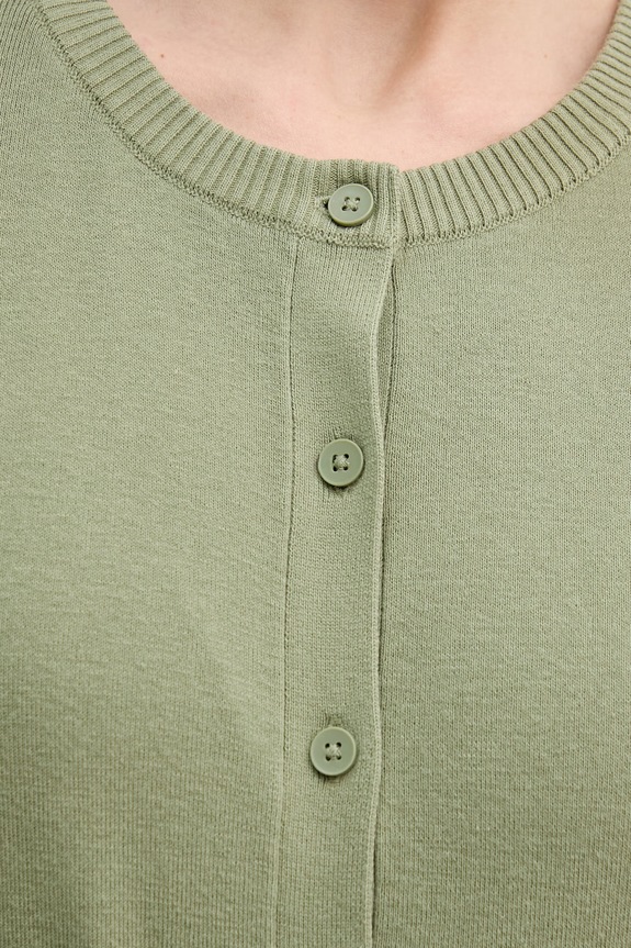 United Colors of Benetton cardigan de damă din bumbac 1C19D502P verde