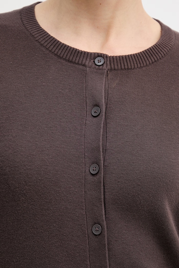 United Colors of Benetton cardigan de damă din bumbac 1C19D502P maro