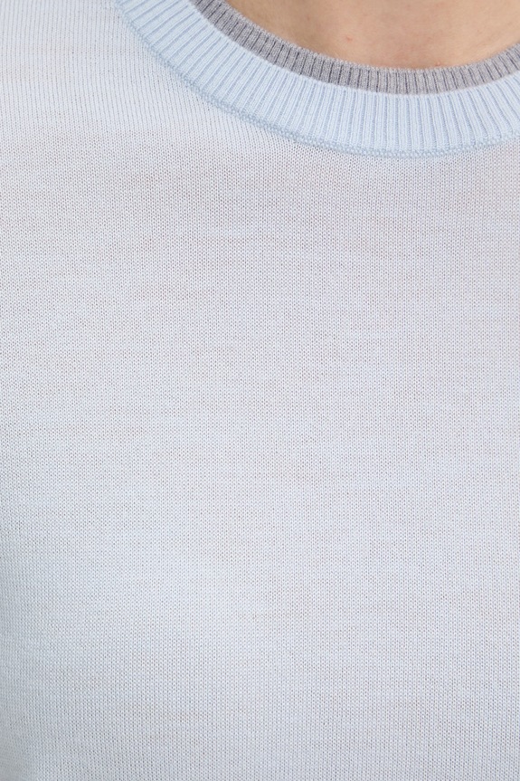United Colors of Benetton sweter damski wełniany 11AHD10G4 niebieski