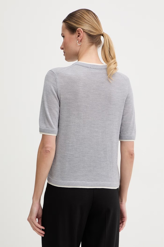 Odzież United Colors of Benetton sweter damski wełniany 11AHD10G4 szary